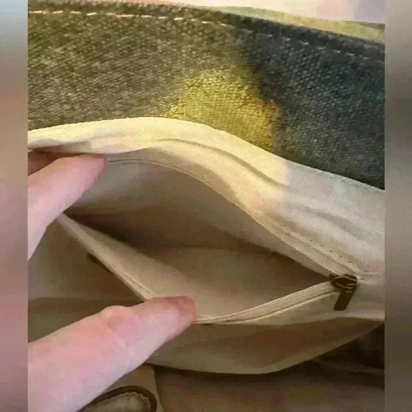 Coco + Carmen Peacock/Floral Fabric Satchel/Purse - Picture 14 of 16